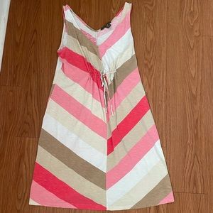 Tommy Bahama pink and brown sleeveless dress